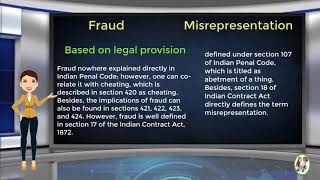 What is Difference Between Fraud amp Misrepresentation [upl. by Avalsorim]