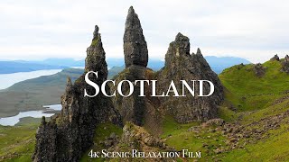 Scotland 4K  Scenic Relaxation Film With Calming Music [upl. by Rizika436]