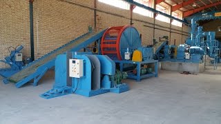 Complete Tire recycling rubber powder plant PLC [upl. by Cocks]