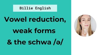 Connected Speech Vowel reduction weak forms amp the schwa sound  English Pronunciation [upl. by Alfredo]