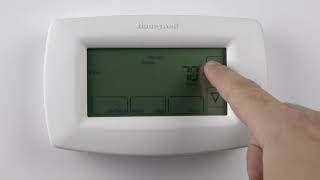 RTH7600D 7Day Programmable Honeywell Home Thermostat  How to Program Schedules [upl. by Anead617]