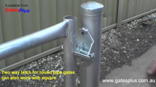 Gate Latch 2 way for round pipe and square [upl. by Schubert]