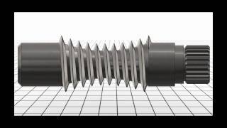 SolidWorks tutorial modelling a globoid worm gear [upl. by Yolanthe]