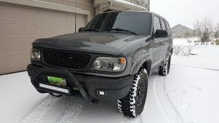 1999 Ford Explorer Black Rims LED Bar amp Flush LEDS [upl. by Sagerman]