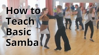 Workshop  How to do Basic Samba for Beginners  Latin Dance [upl. by Nylhtiak]