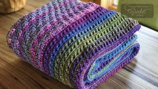 Crochet Study of Transition Afghan Pattern  EASY  The Crochet Crowd [upl. by Eelah492]