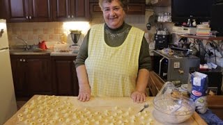 Pasta Grannies make Italian Christmas Cappelletti [upl. by Akina]