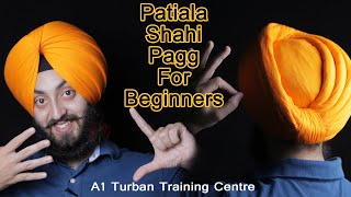 Patiala Shahi Pagg For Beginners  With Whole Detail  Very Closeup Look [upl. by Ecyrb]