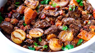 Beef Bourguignon  Slow Cooked to Perfection [upl. by Ahsenid752]