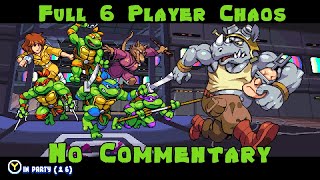 TMNT Shredders Revenge  Full 6 Player  No Commentary  Story Mode Walkthrough [upl. by Arinaid]