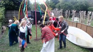 Traditional English Maypole Dancing  May Day 2012 [upl. by Ycam]