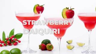 Strawberry Daiquiri Cocktail Recipe [upl. by Dnomsaj772]