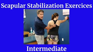 Scapular Stability Exercises Intermediate [upl. by Ahsiliw]