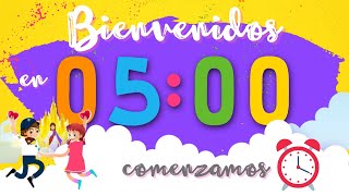 Reloj Cuenta Regresiva  5 minutos  Nuevo Comienzo KIDS  Kelly Sáenz [upl. by Ayaet]