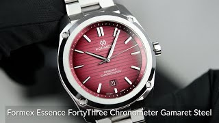 Formex Essence FortyThree Chronometer Gamaret Steel [upl. by Atinal]