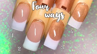 The French Manicure for Beginners  Acrylic Nail Tutorial [upl. by Callean]