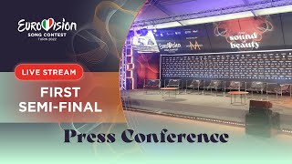 Eurovision Song Contest 2022  First SemiFinal Qualifiers  Press Conference [upl. by Aenahs]