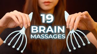 ASMR 19 Brain Melting Massage Triggers No Talking [upl. by Nylekoorb]