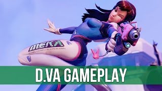 Overwatch Beta DVa Gameplay [upl. by Erdman]