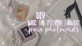 DIY KPOP  HAZ TU PROPIO BINDER PARA PHOTOCARDS CASERO [upl. by Iran]