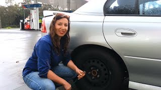 How To Put Air In Your Tyres  Galmatic Women [upl. by Nylear]