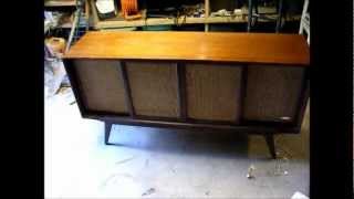 1963 Philco tube console stereo [upl. by Akinas]