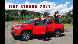 Nova Fiat Strada Volcano 2021  com Emilio e Camila Camanzi [upl. by Timmons]