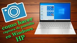 como hacer captura de pantalla en laptop hp Windows 10💻  MUY FÁCIL 2021 [upl. by Goldie]