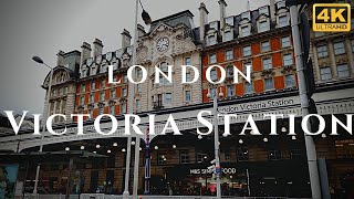 London Victoria Station Walk Through England 4K [upl. by Ycnaf]