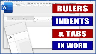 Rulers Indents and Tabs in Word  Microsoft Word Tutorials [upl. by Eirrak]