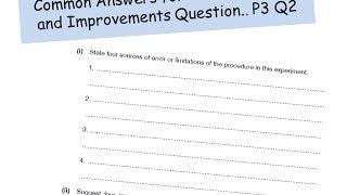 P3 Limitations and Improvements  A level Physics [upl. by Audsley]