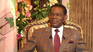 The Interview Equatorial Guineas attempted coup began in France says president Teodoro Obiang [upl. by Tsenrae]