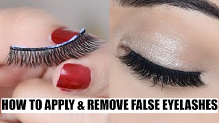 नकली पलकें लगाने और छुटाने का सबसे आसान तरीका How To Apply amp Remove False Eyelashes Hindi [upl. by Oilejor]