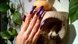 Very Long Purple Nails [upl. by Maritsa387]