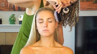 ☺ Relaxing Hair Brushing amp Scalp Massage Sounds Stress Relief  Whisper 3D Binaural ASMR Ear to Ear☺ [upl. by Airad]