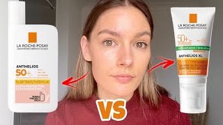 La RochePosay Anthelios AntiShine Tinted SPF VS Ultralight Invisible Fluid Which One Is Better [upl. by Odell]