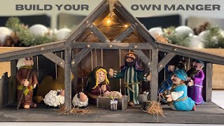 Build Your Own Scale Wooden Nativity Manger [upl. by Ydnyl]