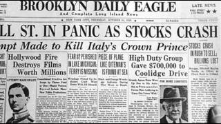 24th October 1929 Wall Street Crash begins on Black Thursday [upl. by Esinek507]