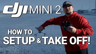 DJI Mini 2  SETUP amp TAKE OFF Tutorial [upl. by Cawley811]