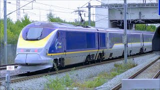 Trains at Ebbsfleet International HS1  4918 [upl. by Hernardo]