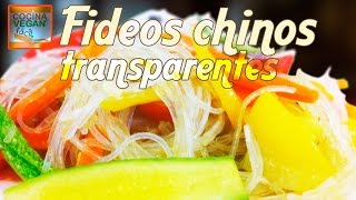 Fideos chinos transparentes  Cocina Vegan Fácil [upl. by Leahcimluap721]