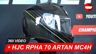 HJC RPHA 70 Carbon ARTAN MC4H  ChampionHelmetscom [upl. by Esinej]