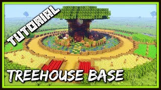 How To Build A Treehouse Base  Minecraft Tutorial [upl. by Aldin223]