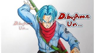 Como dibujar a TRUNKS del futuro DRAGON BALL SUPER How to draw future TRUNKS dragon ball super [upl. by Zashin]