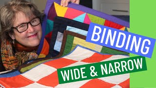 🏆 How to Bind Your Quilt  Part 2 Wide and Narrow Bindings [upl. by Jeanine595]