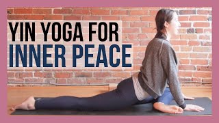 Yin Yoga and Affirmations for Inner Peace amp Guidance [upl. by Shuler984]