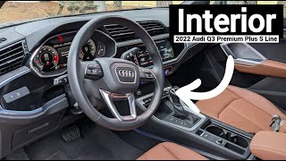 2022 Audi Q3 Premium Plus S Line Interior  Detailed Walkthrough [upl. by Artair]