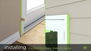 How to Install Prehung Exterior Entry Door [upl. by Dressler]