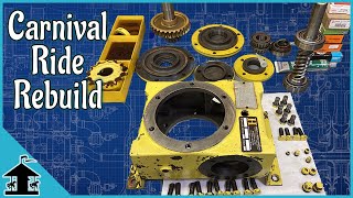 Worm Gearbox Repair Carnival Ride Rebuild [upl. by Neemsay]