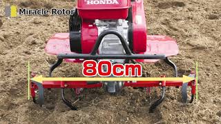 Honda FQ650 Tiller 08 Star Rotor and Miracle Rotor [upl. by Ahsilak]